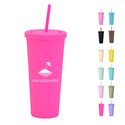 22oz Tumbler with Straw