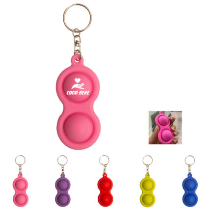 Silicone Dimple Keychain