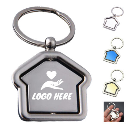 House Shaped Revolving Keychain