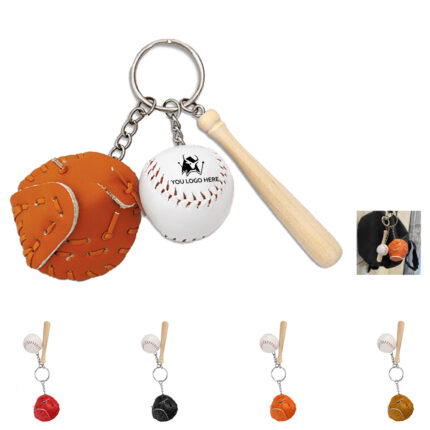 Mini Baseball Keychain