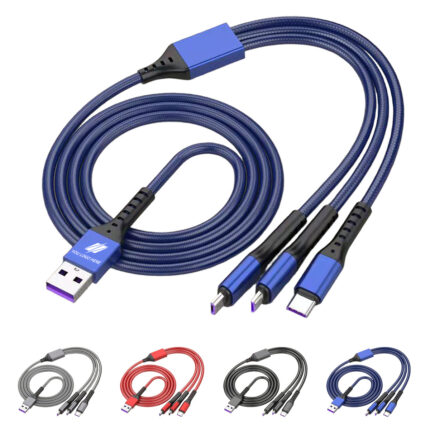 Three-in-one Cell Phone Charging Cable