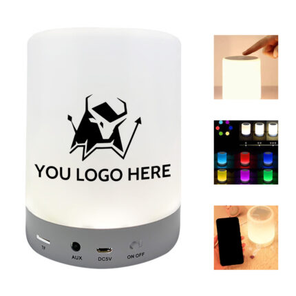 Touch Bedside Lamp with Bluetooth Speaker