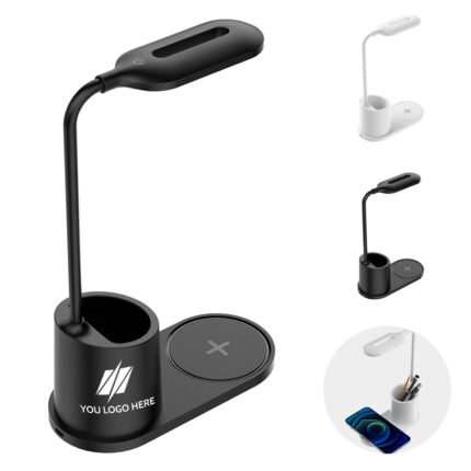 Desk Lamp with Pen Holder with Wireless Charger