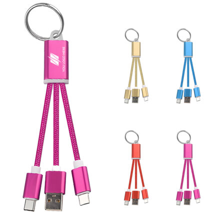 Versatile 2-in-1 Smartphone Charging Cable