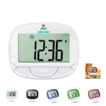 Large Screen Clip-On ABS Sport Pedometer