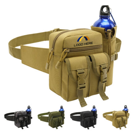 Oxford Cloth Fanny Pack with Bottle Holder