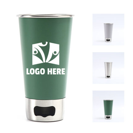 17oz Stainless Steel Beer Cup with Opener