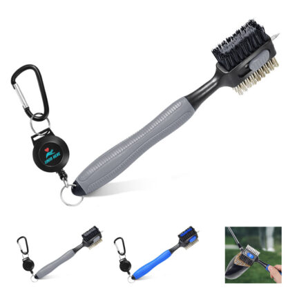 2 Sided Retractable Golf Club Clean Brush